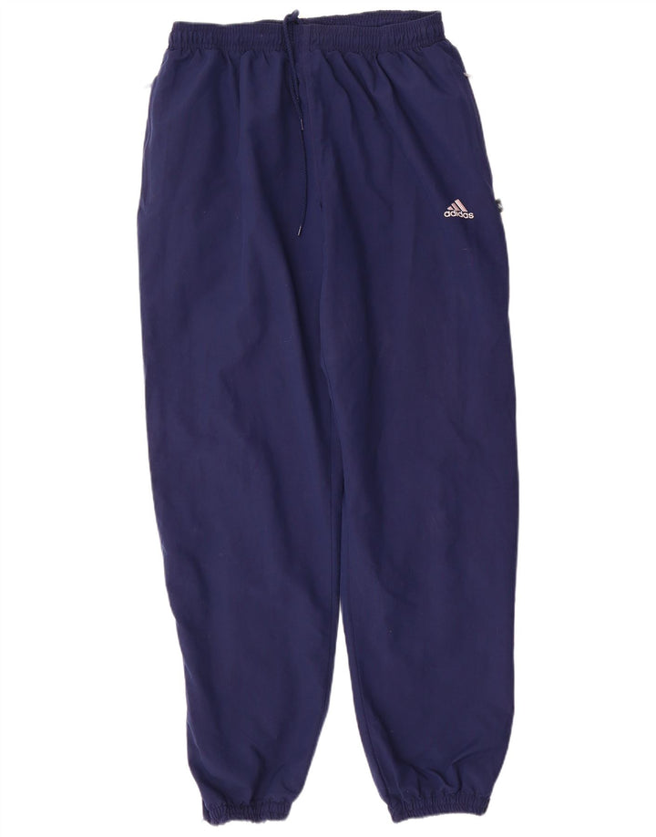 Calça de treino masculina Adidas Joggers grande poliéster azul marinho