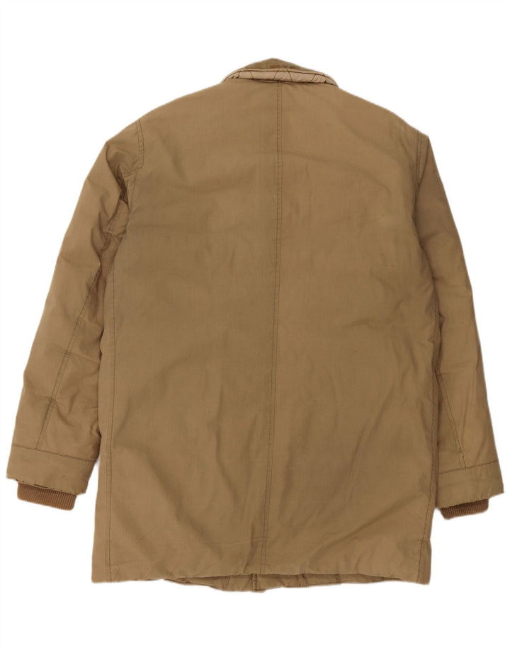 Casaco acolchoado masculino EDWIN Reino Unido 38 algodão bege médio