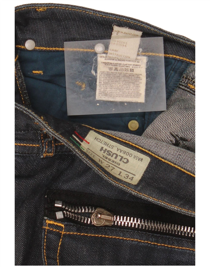 Diesel Feminino Clush Slim Jeans W27 L28 Azul Marinho Algodão