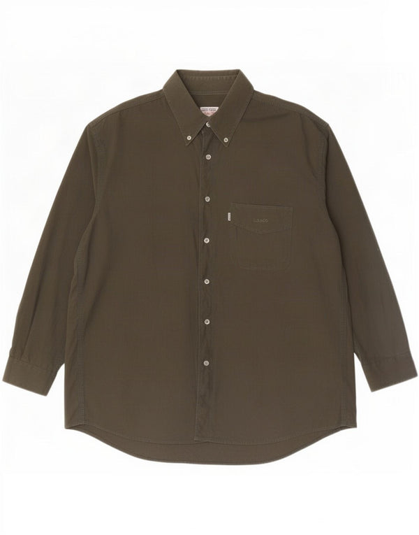 Camisa masculina Levi's XL cáqui algodão