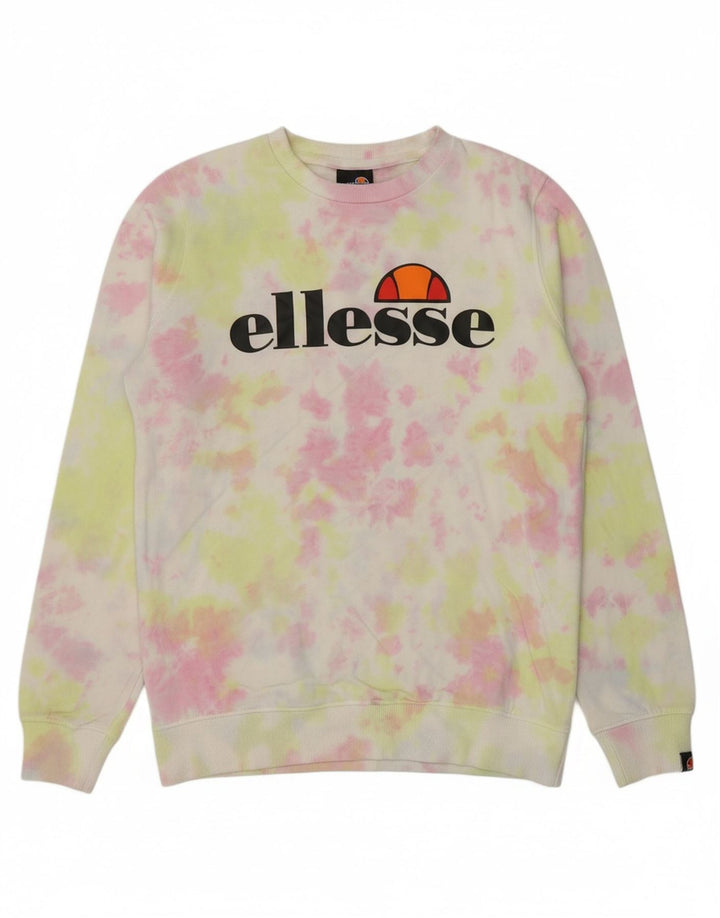 ELLESSE Suéter gráfico feminino 13-14 anos tie-dye multicolorido