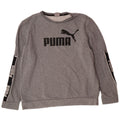 PUMA moletom gráfico masculino jumper grande cinza colorblock algodão