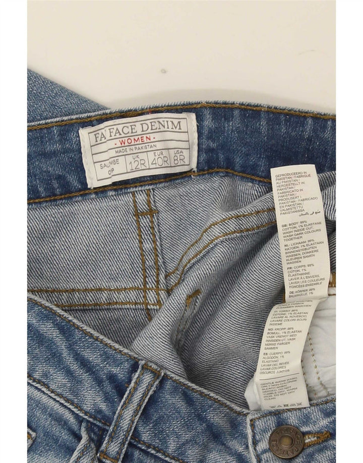 Calça jeans feminina Fat Face UK 12 médio W32 L23 algodão azul