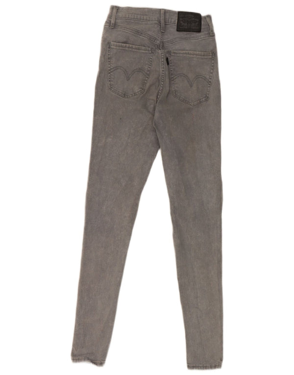 Calça jeans feminina Levi's Mile High Super Skinny W26 L30 cinza algodão