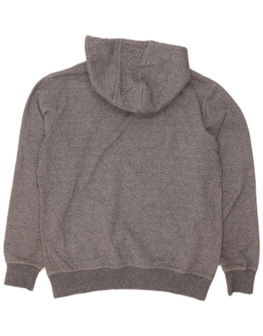 Suéter Ellesse masculino com capuz gráfico cinza médio algodão manchado