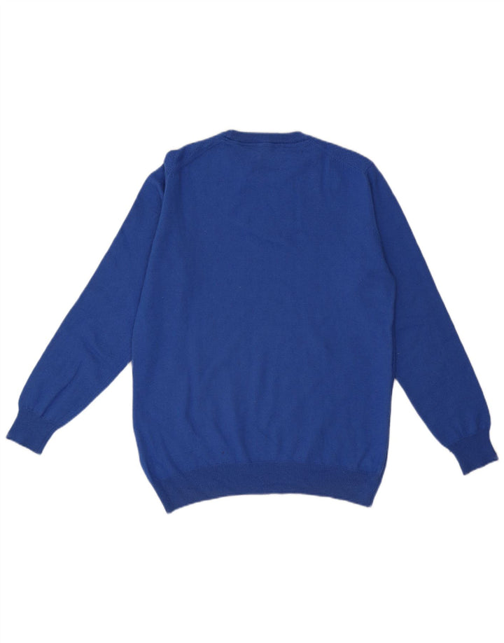 Suéter masculino Harmont & Blaine com gola redonda XL de lã azul
