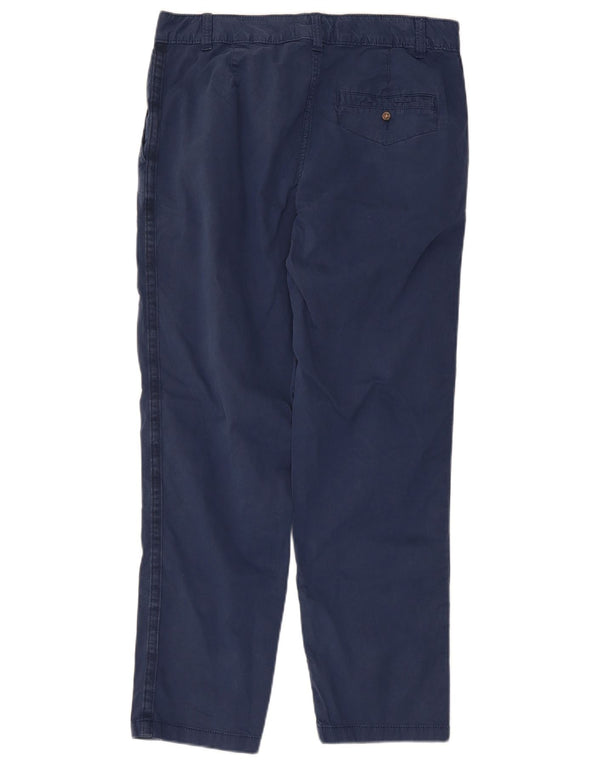 Calça Chino Feminina Marks & Spencer Reino Unido 12 Médio W32 L27 Azul Marinho