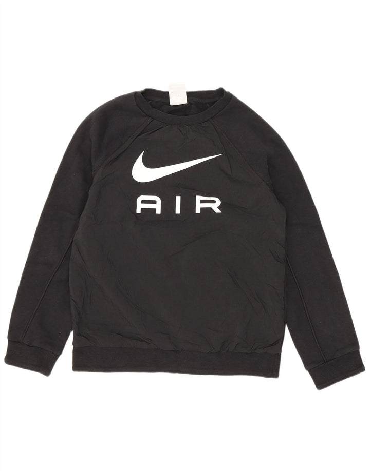 Moletom gráfico Nike Boys Jumper 10-11 anos médio preto algodão