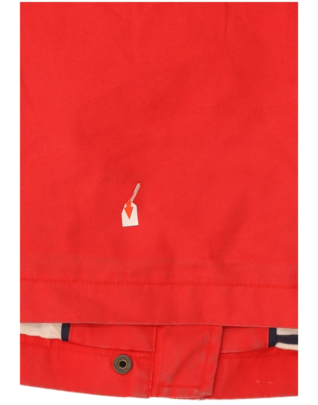 Jaqueta de chuva feminina Joules com capuz Reino Unido 14 grande algodão vermelho