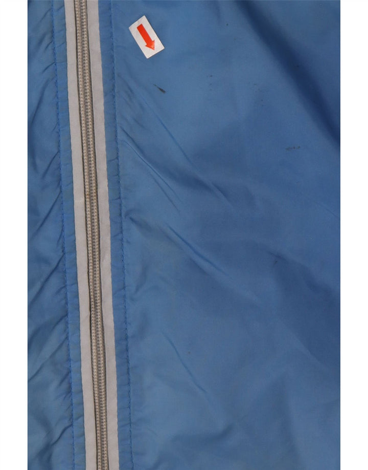 DIADORA Jaqueta masculina de agasalho gráfico grande azul poliamida em bloco colorido