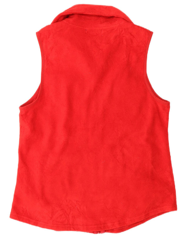 Chaps Womens Fleece Gilet UK 16 Grande Poliéster Vermelho