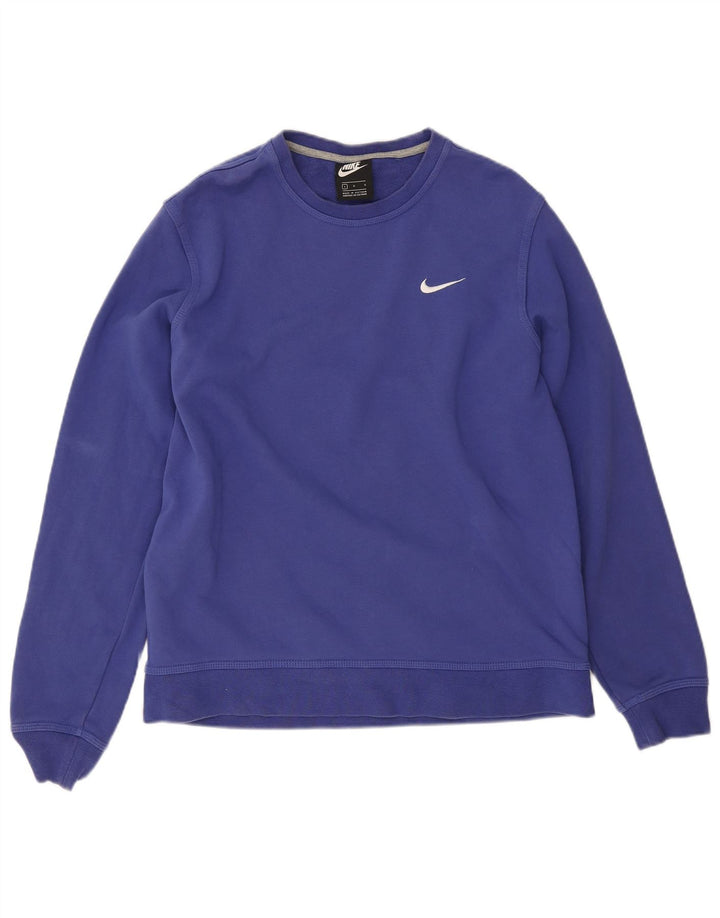 Nike moletom masculino jumper grande algodão azul