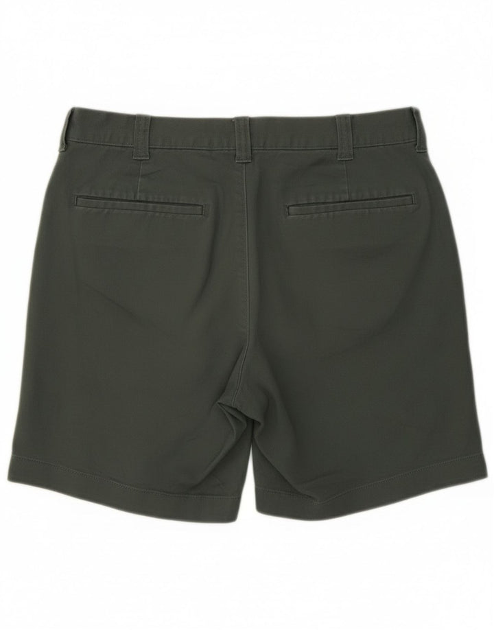 J. Crew Mens Chino Shorts W28 Pequeno Algodão Verde