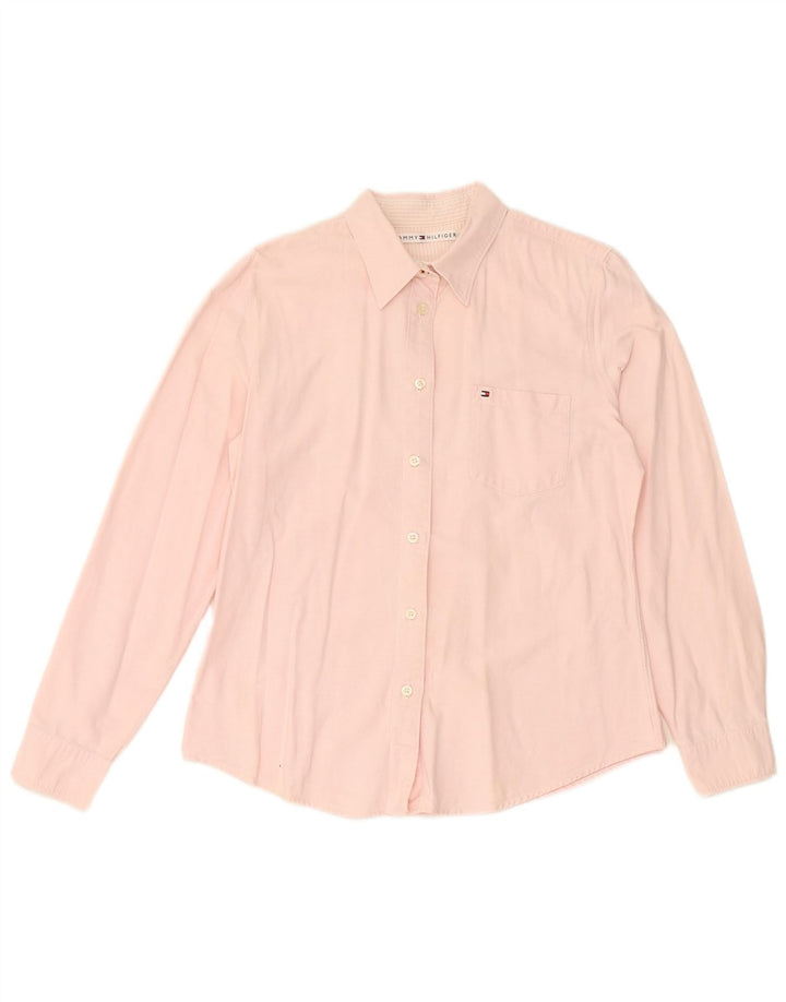 Camisa TOMMY HILFIGER Mulher UK 16 Grande Rosa