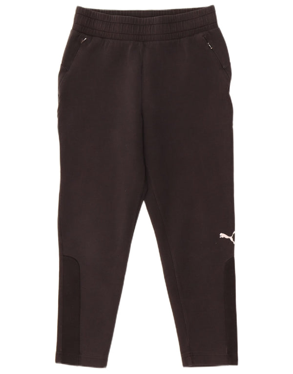 Puma Mens Tracksuit Trousers XS  Black Colourblock Cotton