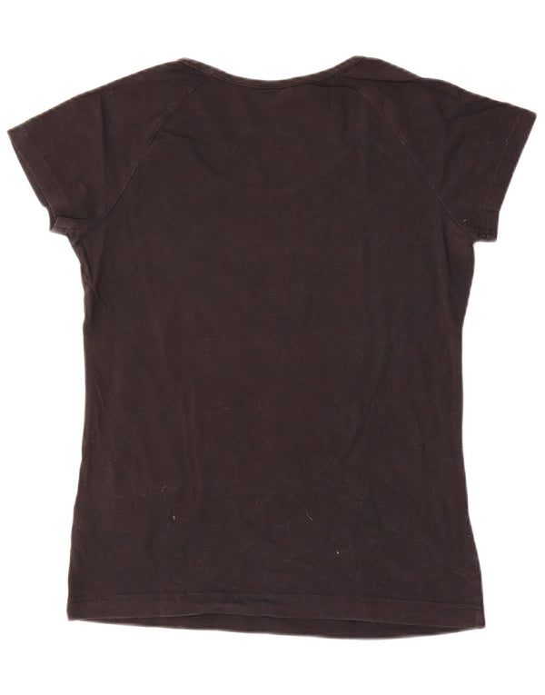 Camiseta Adidas Feminina Graphic Top UK 12 Médio Algodão Preto
