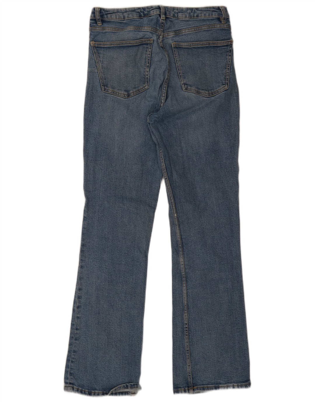Zara Calça Jeans Feminina Flared EU 40 Médio W30 L30 Azul