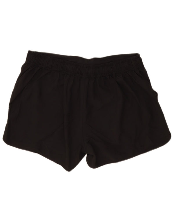 Shorts esportivos femininos do armazém da montanha poliéster preto grande Reino Unido 16
