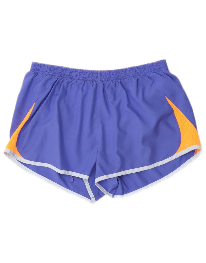 Shorts esportivos femininos Nike UK 14 poliéster colorblock azul médio