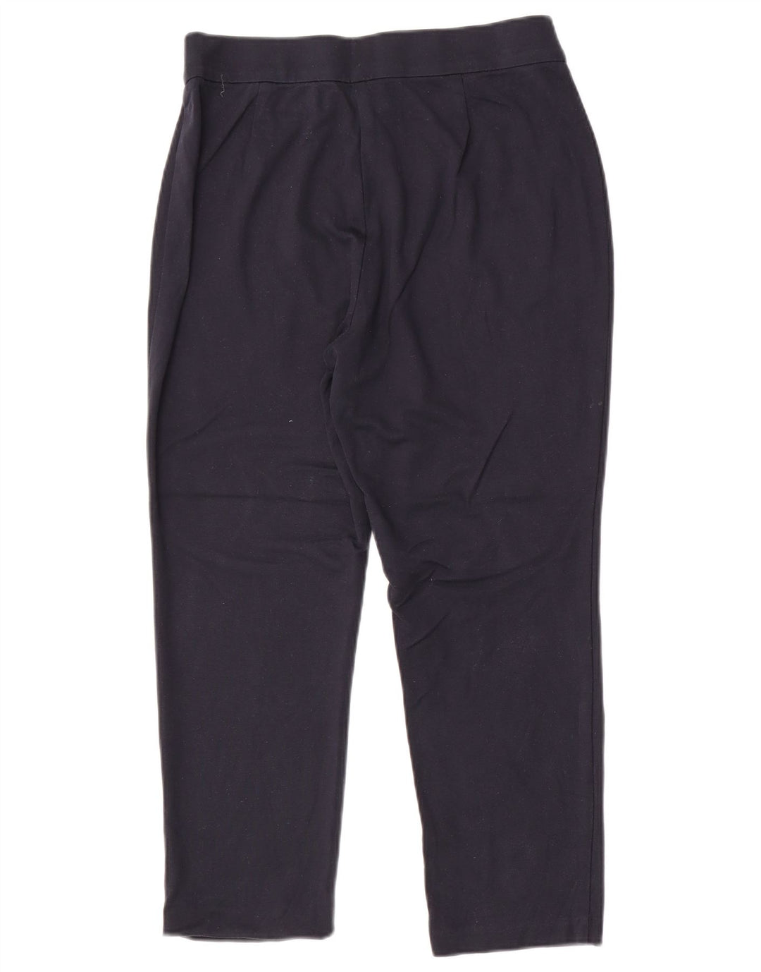 Calças cortadas femininas Marks & Spencer UK 14 médio W30 L25 azul marinho
