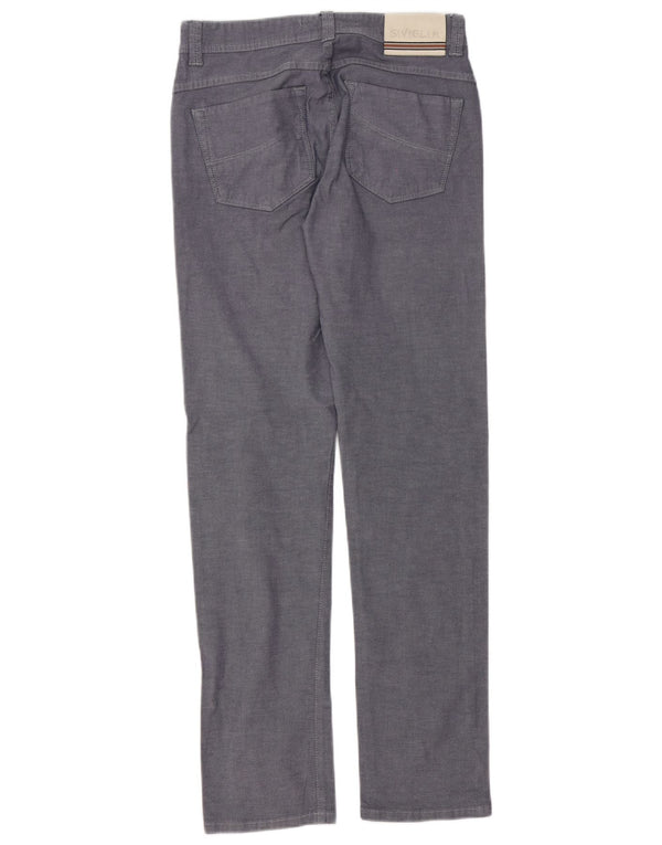 SIVIGLIA Mens Slim Fit Calça Casual W31 L32 Algodão Cinza