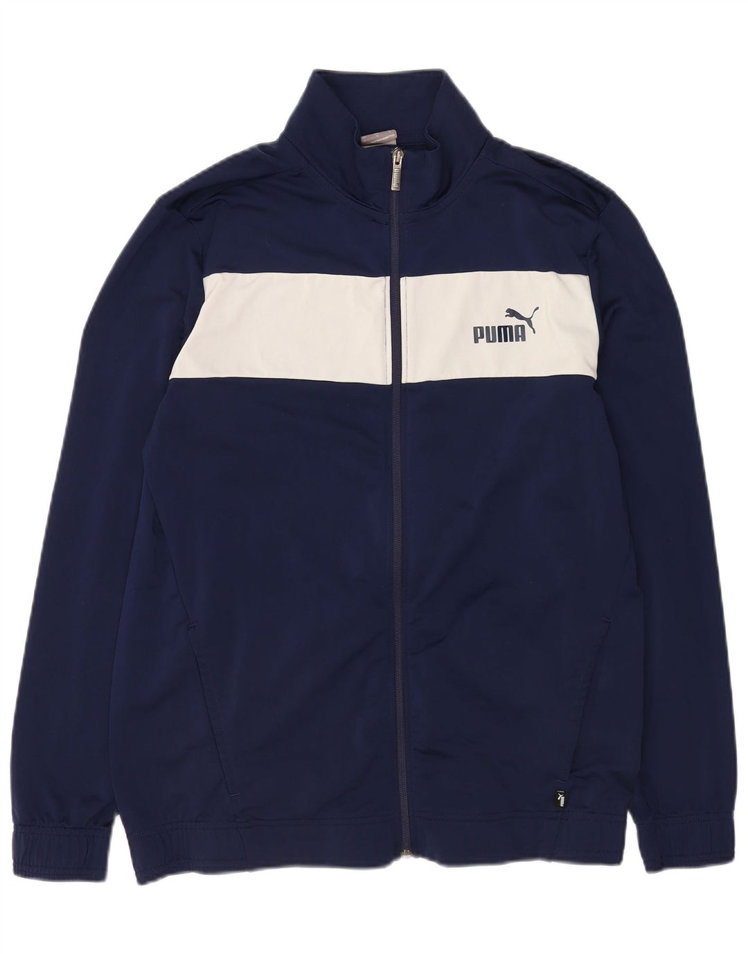 Puma Mens Tracksuit Top Jacket Grande Azul Marinho Colorblock