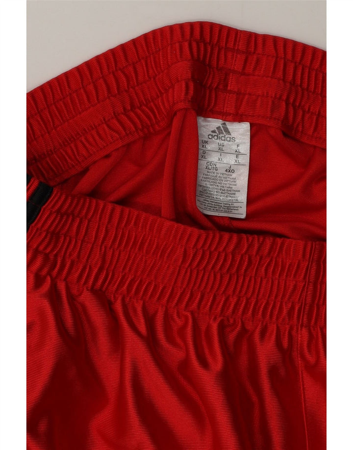 Shorts esportivos masculinos Adidas XL poliéster vermelho