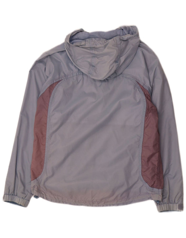Jaqueta corta-vento com capuz Helly Hansen Boys 11-12 anos azul colorblock