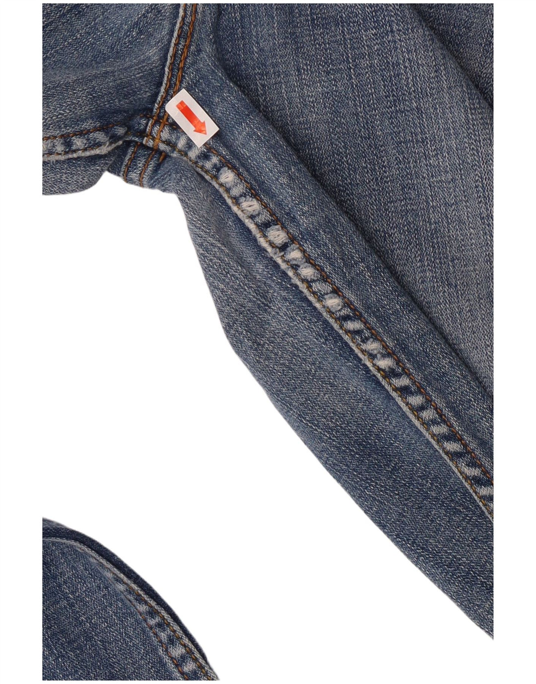 Calça jeans feminina Levi's 518 Super Low Bootcut US 9 Médio W30 L31 Azul Algodão