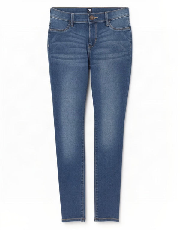 Jeans skinny Gap para meninas 13-14 anos W25 L26 algodão azul