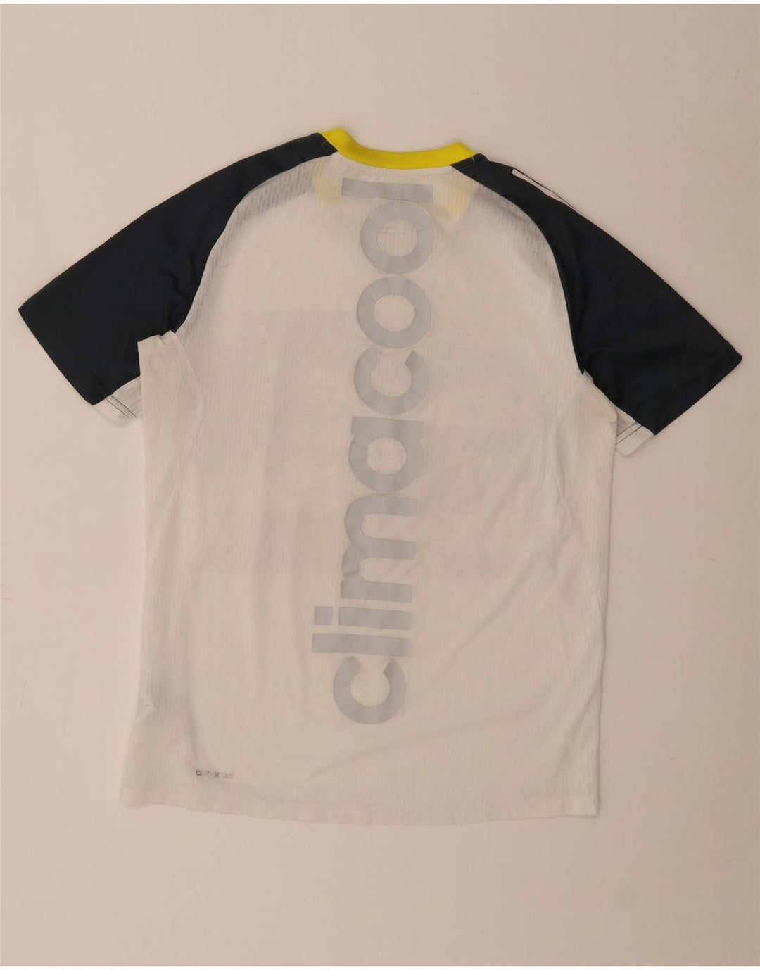 Camiseta Adidas Masculina Climacool Graphic Top Médio Branco Colorblock