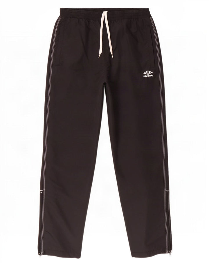 Calça de treino masculina Umbro grande poliéster preto