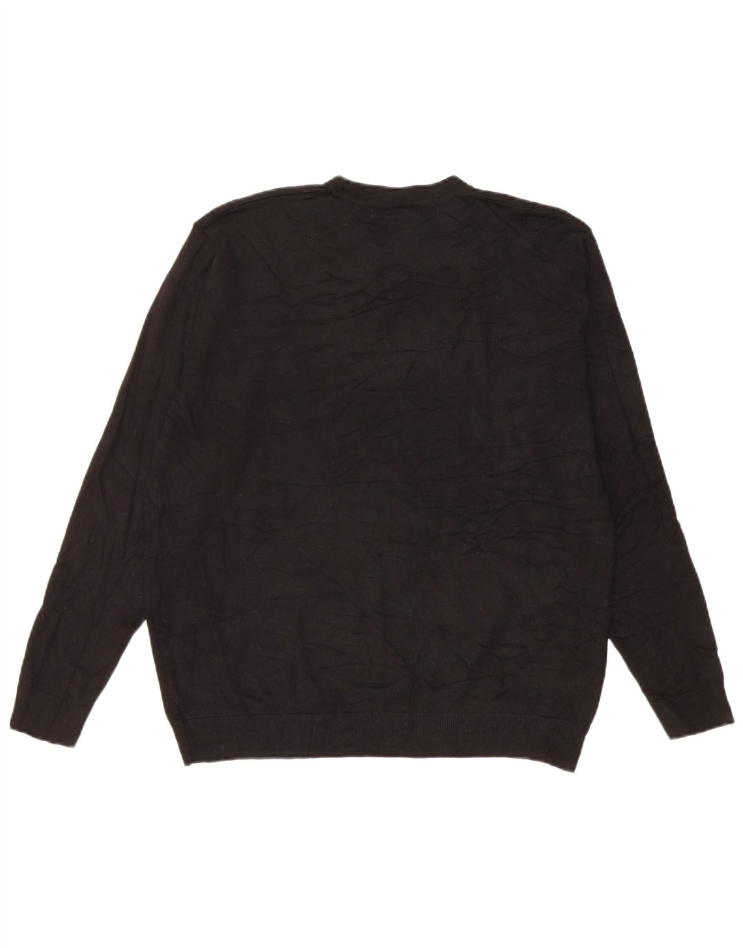 Suéter masculino Zara com gola redonda e viscose preta pequena