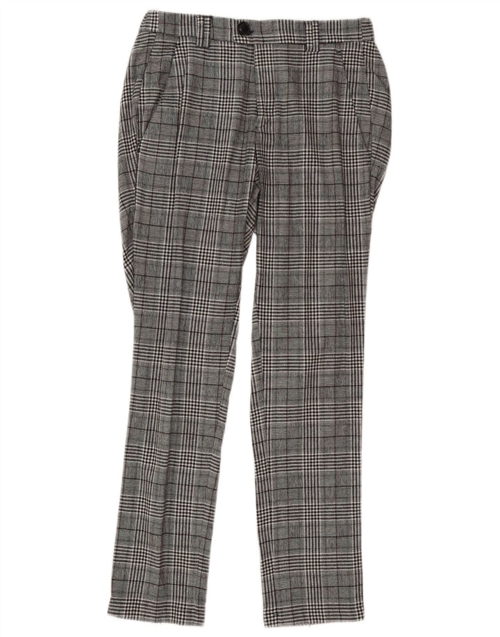 Calça feminina Alessandro Dell'Acqua IT 44 médio W30 L29 cinza xadrez