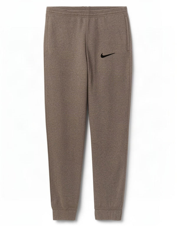 Calça de treino masculina Nike Joggers pequeno cinza manchado de algodão