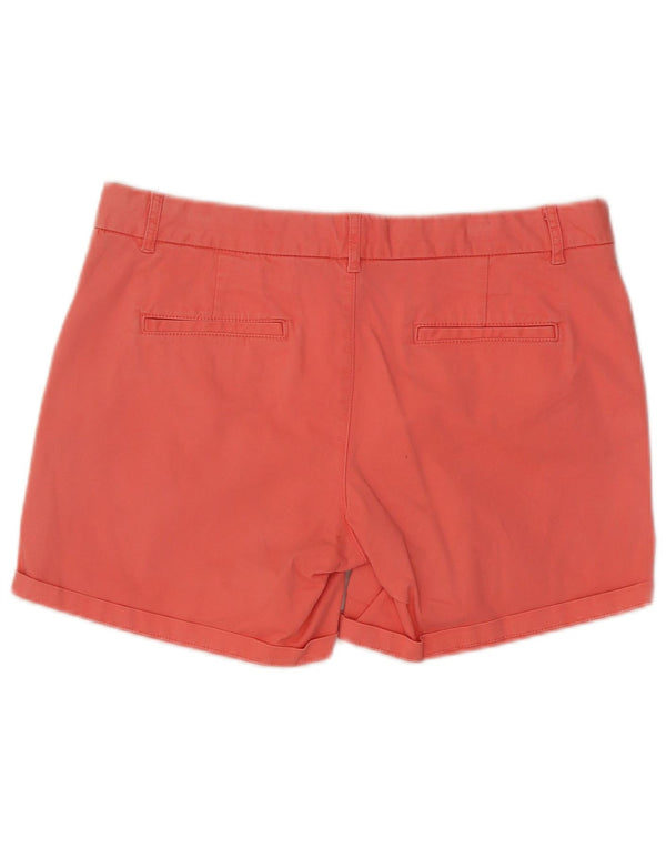 Shorts Chino Feminino Fat Face UK 14 Grande W32 Algodão Rosa