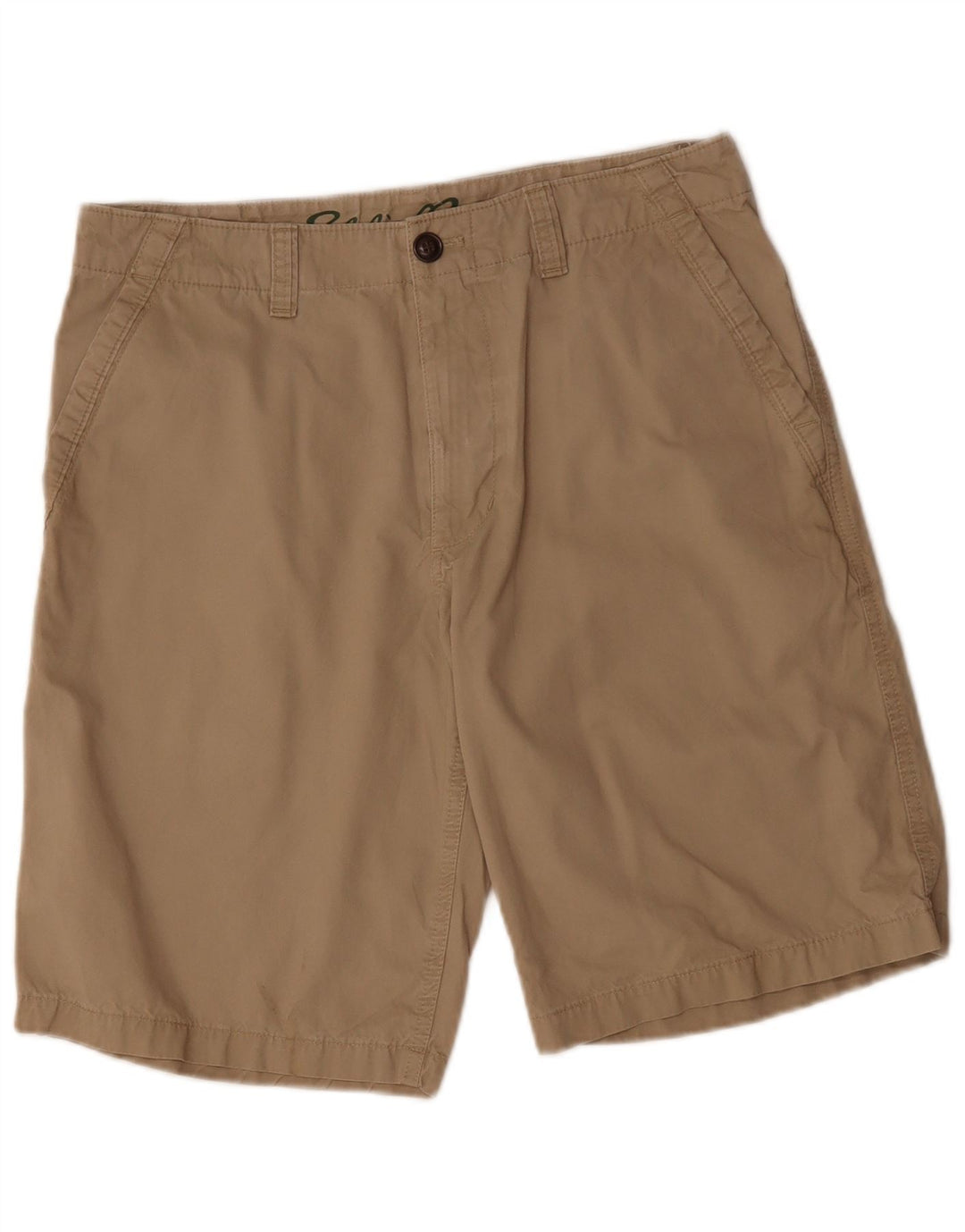 EDDIE BAUER Mens Chino Shorts W32 Algodão Bege Médio