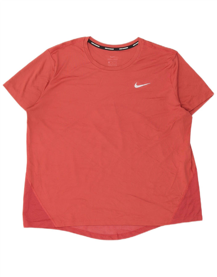 Camiseta Nike Feminina Dri Fit Top UK 18 XL Rosa Poliéster