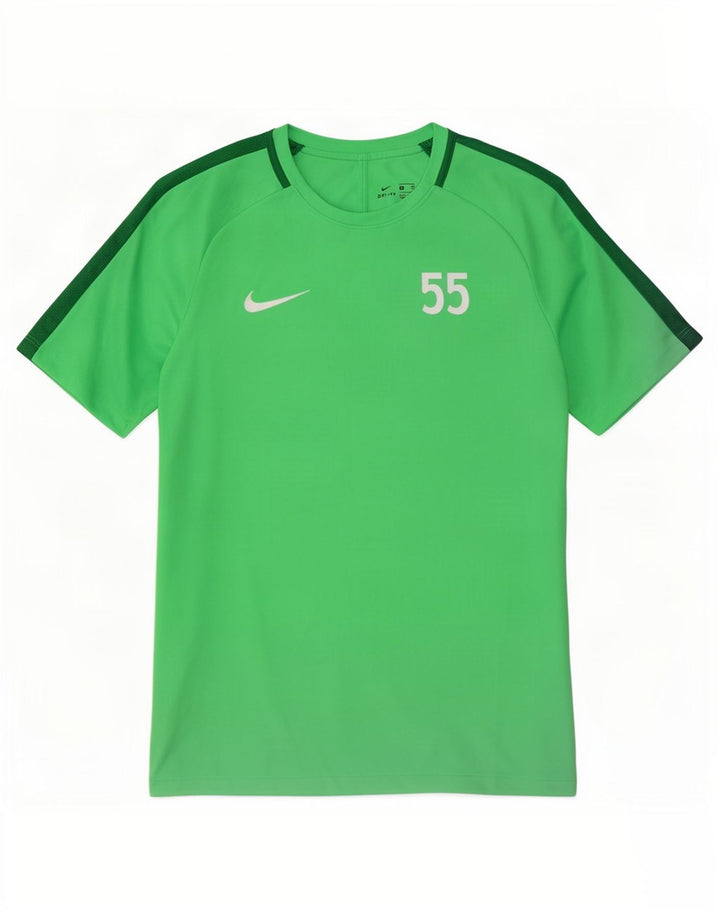 Camiseta Nike Masculina Dri Fit Graphic Top Verde Médio Colourblock Poliéster