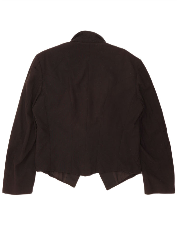 Jaqueta Blazer Feminina Wilvorst com 1 Botão Reino Unido 16 Grande Preto