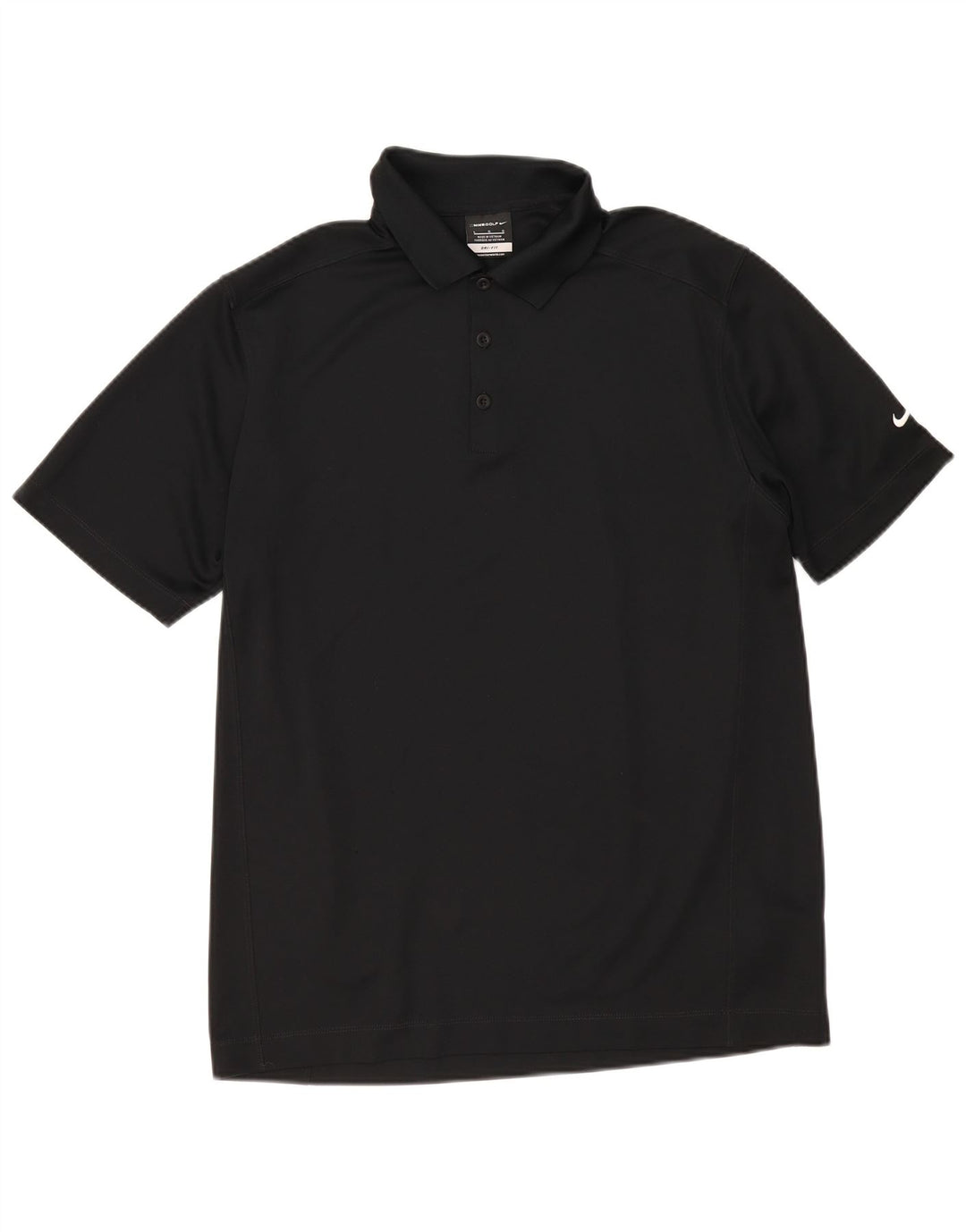 Camisa polo masculina Nike Dri Fit grande poliéster preto