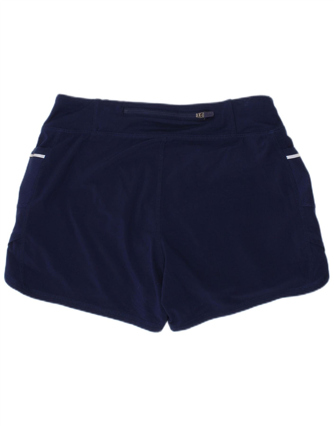 Shorts esportivos femininos ATHLETA 11-12 anos grande poliéster azul marinho