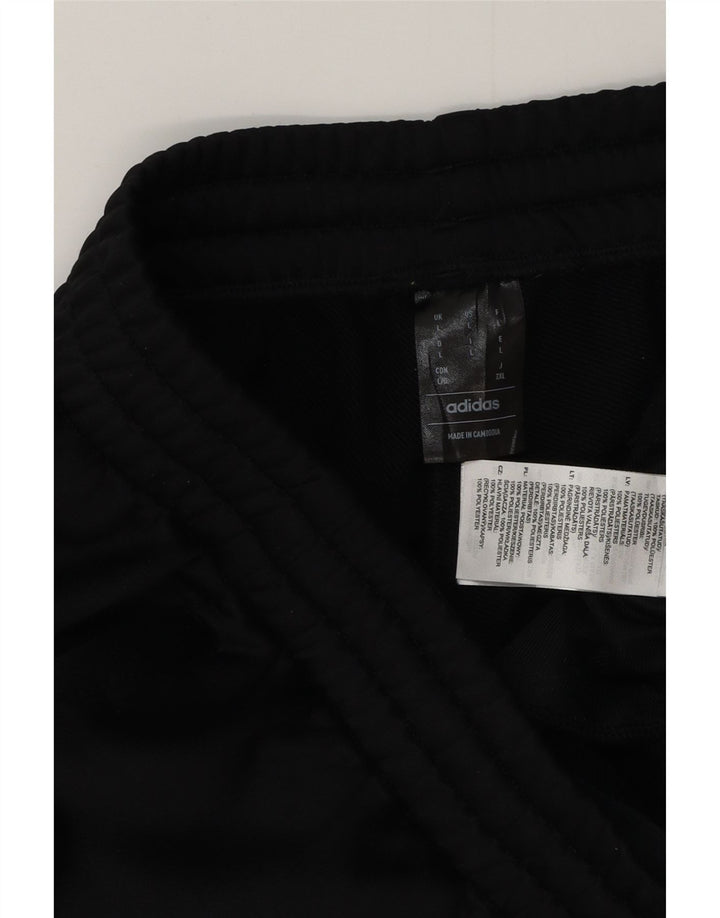 Calça de treino masculina ADIDAS joggers grande poliéster preto