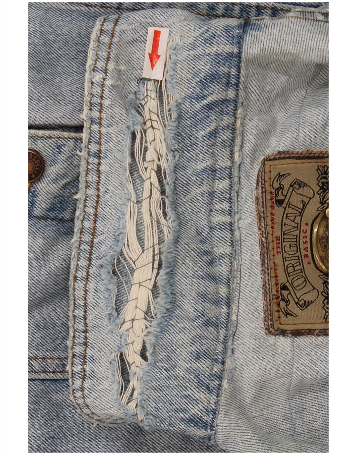 Jaqueta jeans masculina Wampum UK 38 azul médio