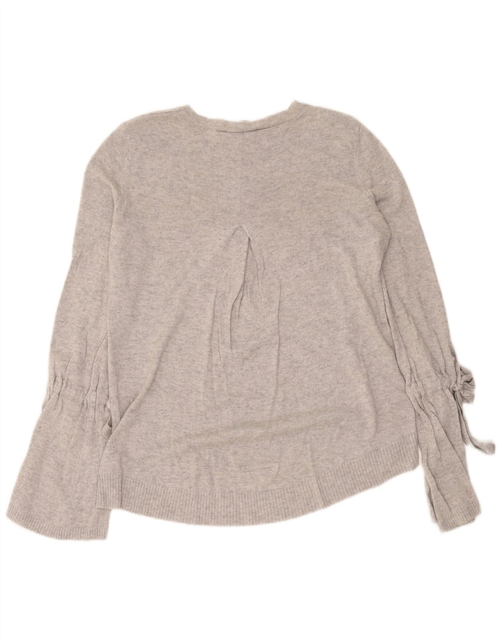 Suéter feminino Marella com gola canoa UK 16 grande cinza