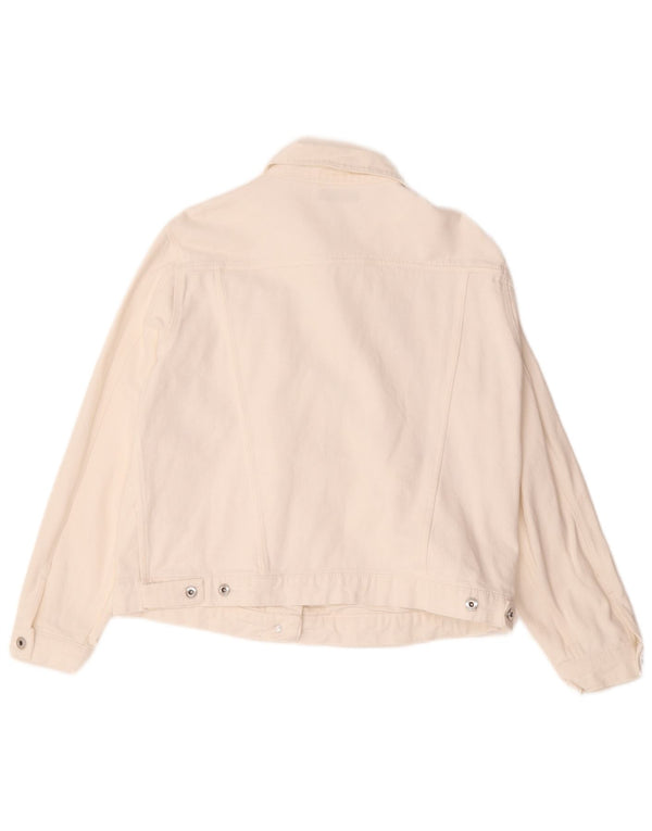 Jaqueta jeans feminina Calliope UK 18 XL branca