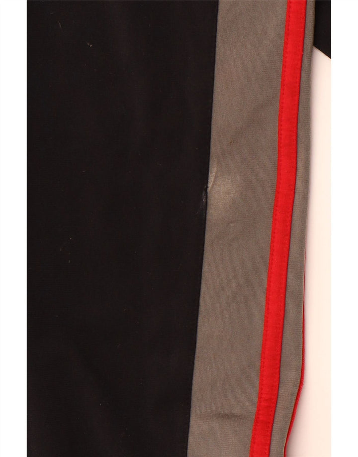 Calça esportiva feminina ADIDAS com estampa gráfica grande e preta