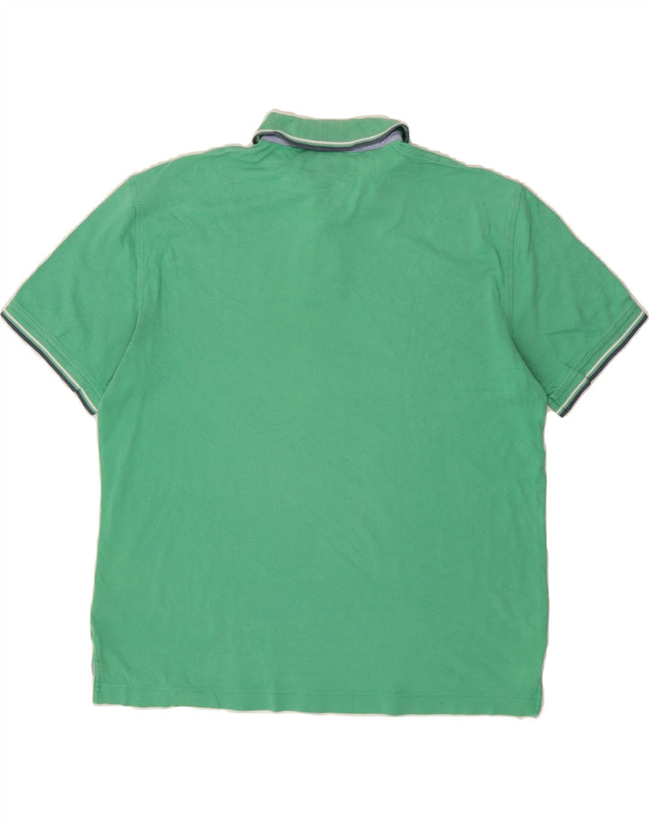 TOMMY HILFIGER Mens Polo Shirt XL Green Cotton Vintage Tommy Hilfiger and Second-Hand Tommy Hilfiger from Messina Hembry 