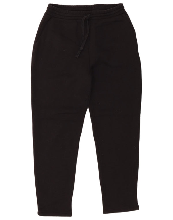 Calça de treino feminina Zara UK 12 algodão preto médio