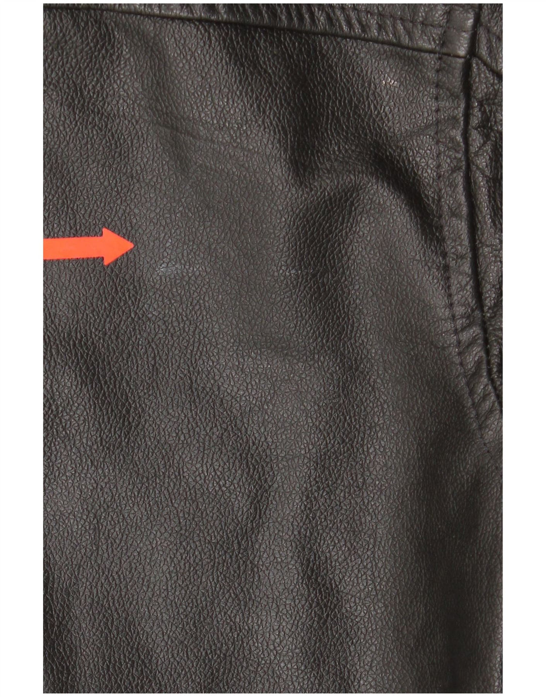4 You Jaqueta de couro masculina UK 38 Couro preto médio